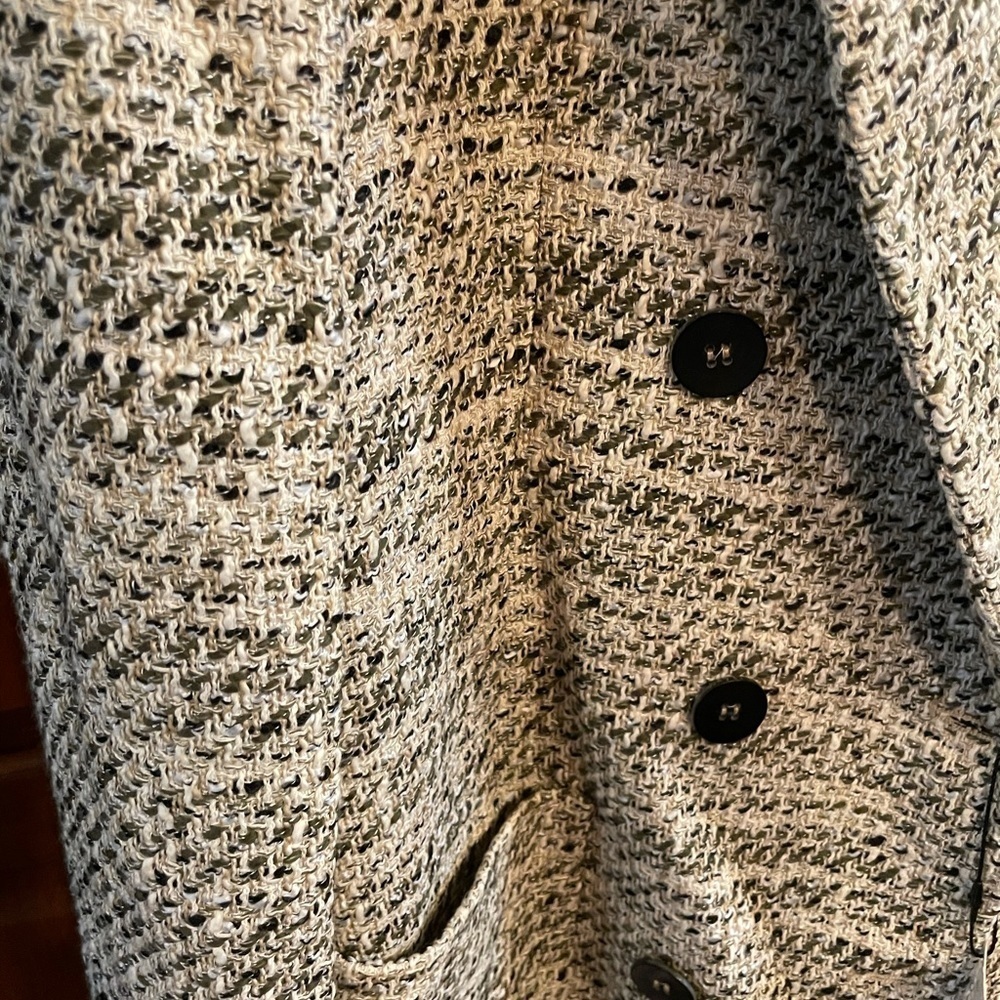 🤗NWT Zara Tweed Long Double Breasted Jacket size S - Picture 5 of 8